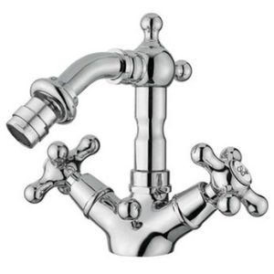 Bidetová stojánková baterie s uzávěrem sifonu, vysoká, chrom, EPOCA