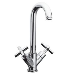 Umyvadlová stojánková baterie s uzávěrem sifonu, chrom, EDOS