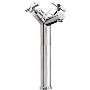 Vysoká umyvadlová stojánková baterie bez uzávěru sifonu, chrom, JANUS