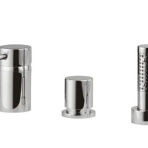 Vanová stojánková 3-dílná s přepínámím na stěnovou sprchu, chrom, DITIRAMBO