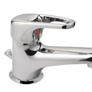 Umyvadlová stojánková baterie s uzávěrem sifonu, klik-klak, chrom, MARS