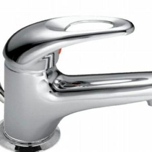 Umyvadlová stojánková baterie s uzávěrem sifonu, klik-klak, chrom, MOON