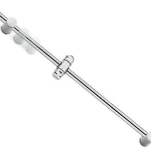 Sprchová tyč s nastavitelnou roztečí, průměr 25 mm, délka 76 cm, chrom, NO-DRILL, BLISTR