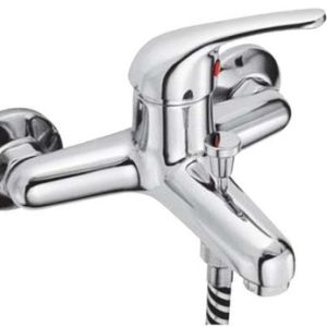 Vanová stěnová baterie bez příslušenství, rozteč 150 mm, klik-klak, chrom, LUNA