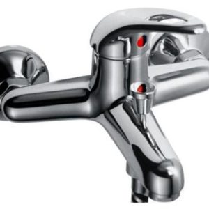 Vanová stěnová baterie bez příslušenství, rozteč 150 mm, klik-klak, chrom, MOON