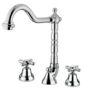 Umyvadlová stojánková baterie, 3-dílná, retro, chrom, EPOCA