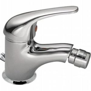 Bidetová stojánková baterie s uzávěrem sifonu, klik-klak, chrom, LUNA