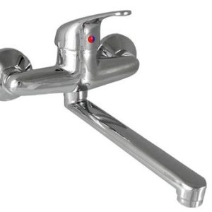 Dřezová stěnová baterie, ramínko 200 mm, rozteč 150 mm, chrom – FORUM