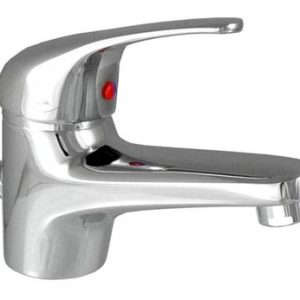 Umyvadlová stojánková baterie s uzávěrem sifonu, chrom – FORUM