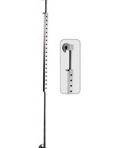 Sprchová posuvná otočná tyč s tryskami k podomítkové baterii, délka 135cm, chrom, PARADISE