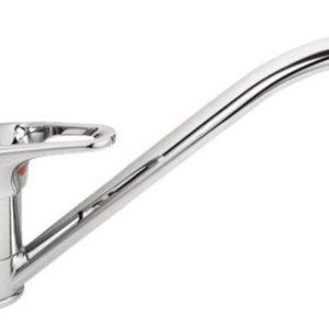 Dřezová stojánková baterie, klik-klak, chrom, MARS