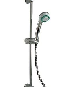 Sprchová souprava BORKUM, délka 60cm, průměr 18mm, 2-polohová sprška, plastová hadice, chrom, BLISTR