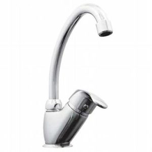 Dřezová stojánková baterie s krátkým ramínkem, chrom, ZORA