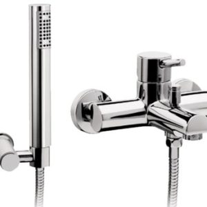 Vanová stěnová baterie s příslušenstvím, rozteč 150 mm, chrom, LINEA