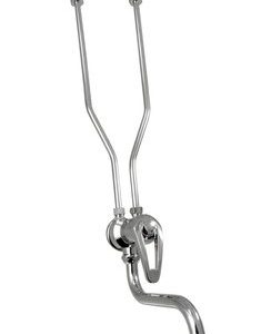 Dřezová stěnová páková baterie s trubičkami k průtokovému ohřívači HAKL, chrom