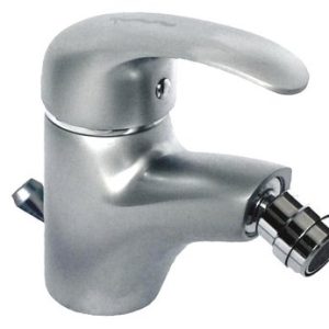 Bidetová stojánková baterie s uzávěrem sifonu, klik-klak, satén, PERLA