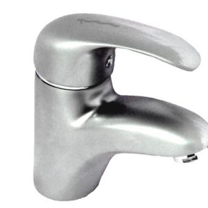 Umyvadlová stojánková baterie bez uzávěru sifonu, klik-klak, satén, PERLA