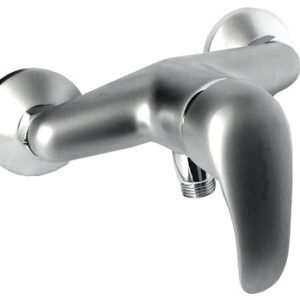 Sprchová stěnová baterie bez příslušenství, rozteč 150 mm, klik-klak, satén, PERLA