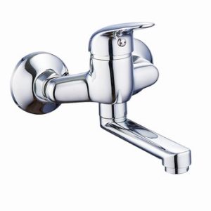 Dřezová stěnová baterie, rozteč 100 mm, ramínko 120 mm, PLUTO