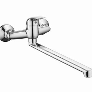 Dřezová stěnová baterie, rozteč 150 mm, horní ramínko 300 mm, PLUTO