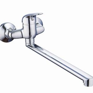 Dřezová stěnová baterie, rozteč 100 mm, ramínko 300 mm, PLUTO