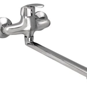 Dřezová stěnová baterie, ramínko 300 mm, rozteč 100 mm, chrom – ZORA