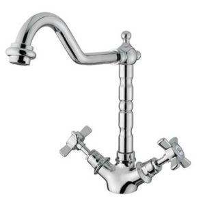 Dřezová stojánková baterie VICTORIAN, styl retro, CHROM