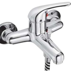 Vanová stěnová baterie bez příslušenství, rozteč 100 mm, klik-klak, chrom, LUNA