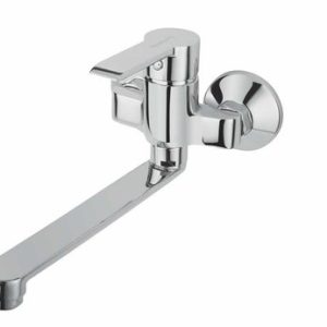 Dřezová stěnová baterie, ramínko 200 mm, rozteč 100 mm, chrom – VENTURA