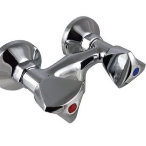 Sprchová stěnová kohoutková baterie bez příslušenství, rozteč 100mm-chrom, MADISON