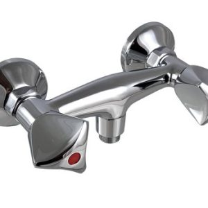 Sprchová stěnová kohoutková baterie bez příslušenství, rozteč 150 mm-chrom, MADISON