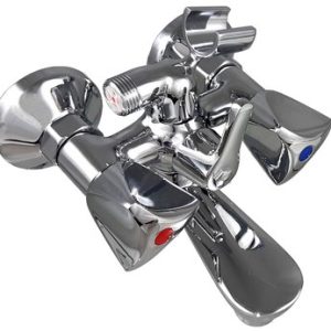 Vanová stěnová kohoutková baterie bez příslušenství, rozteč 100 mm-chrom, MADISON