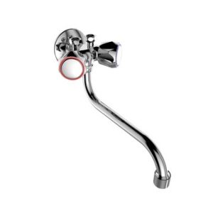 Nízkotlaká stěnová kohoutková baterie SOLIS, "S" ramínko 200mm