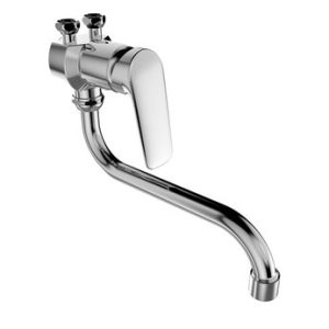 Nízkotlaká stěnová páková baterie SOLIS, "S" ramínko 180mm