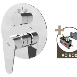 Podomítková sprchová baterie pro 3 odběrná místa, s AQ-boxem a keramickým přepínačem, ALTEA