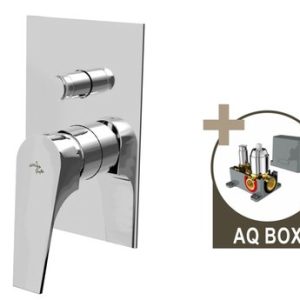 Podomítková sprchová baterie pro 2 odběrná místa, s AQ-boxem, MARINA