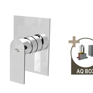 Podomítková sprchová baterie pro 1 odběrné místo, s AQ-boxem, PLATFORM