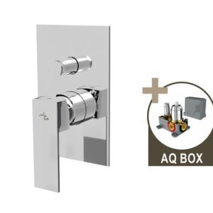 Podomítková sprchová baterie pro 2 odběrná místa, s AQ-boxem, DOCKS