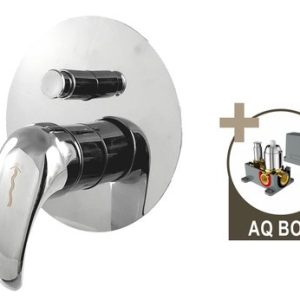 Podomítková sprchová baterie pro 2 místa, s AQ-boxem, bez kartuše KLIK, PERLA