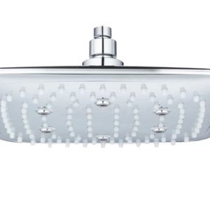 Pevná sprcha 220x220 mm, plast-chrom/bílá, CAMACARI