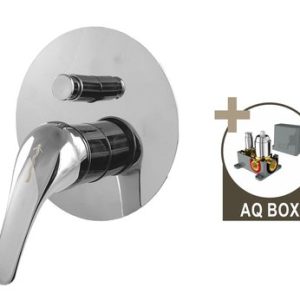 Podomítková sprchová baterie pro 2 místa, s AQ-boxem, FORUM