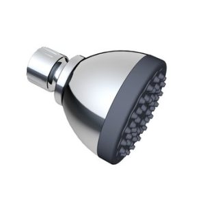 1-pol. pevná sprcha, průměr 82 mm, chrom/tmavě šedá, plast, IDRO