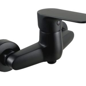 Sprchová stěnová baterie bez sprchové sady, rozteč 150 mm, černá, DAKOTA