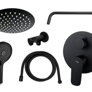 Sprchový set s podomítkovou baterií (DAKB166CD), DAKOTA black