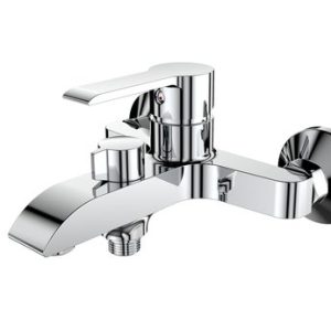 Vanová stěnová baterie s ker.přep., bez sprchové sady, rozteč 150 mm, chrom, VENTURA