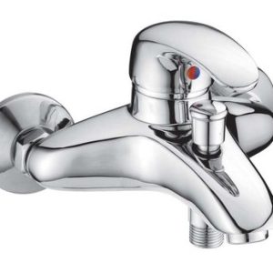 Vanová stěnová baterie bez příslušenství, rozteč 150 mm, klik-klak, chrom, PERLA