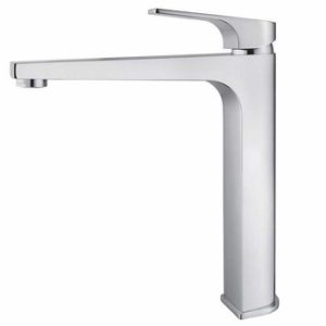 Umyvadlová stojánková páková baterie s prodlouženým ramínkem BEZ mechanického uzávěru sifonu, chrom, (3120), MARINA