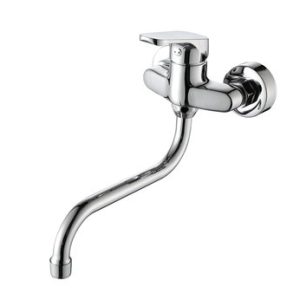 Dřezová stěnová baterie, rozteč 100 mm, kulaté ramínko 200 mm, VENUS