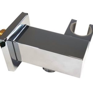 Stěnová přípojka pro sprchovou hadici, s držákem ruční sprchy, kovová, CINQUE