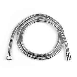 Sprchová hadice dvouzámková, otočná koncovka, délka 175 cm, nerezová ocel